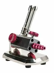 Dental Lab Bottled Double Tubes Gas Light Bunsen Burner Light Pipe Equipment