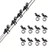 Booms Fishing Hook Keeper for Rod HK1S Bait Holder Black