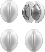 4 Packs Shower Curtain Weights, Magnetic Silicone Wrapped Heavy Duty Premium Shower Curtain Liner Clips Added Weight, Work for Drapery, Tablecloth, Flag - 4 Pack(White)
