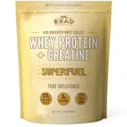 B.rad Grass Fed Whey Protein Isolate Powder with Creatine | Ultra-Pure All-Na...