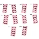 Mink Fluffy Wispy False Eyelashes Dramatic Faux Mink Eyelashes 3DCurly Long Lash