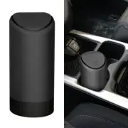 Compact Car Trash Can Multifunctional Automotive Waste Bin (Black)