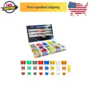 98 Car Fuses Assortment Kit Universal Blade Fuses Standard & Mini & Low Profile