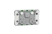 Clipsal Iconic Wiser Connected Socket Double Powerpoint with Zigbee | 3025CSGZ