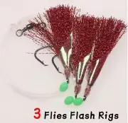 10 Snapper Rigs Flasher Rig Bottom Reef Fishing Paternoster Rig 6/0