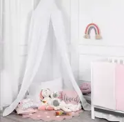 TillYou Princess Microfiber Nursery Bed Canopy White - Fits Standard
