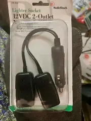 RadioShack Dual Car Cigarette Lighter Adapter - 270-1535C - 12VDC - Y-Adapter