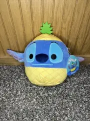 Squishmallow Kellytoy Plush Disney Lilo & Stitch Pineapple Stitch 8" NWT NEW