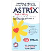 Astrix Aspirin 100mg Cap X 140