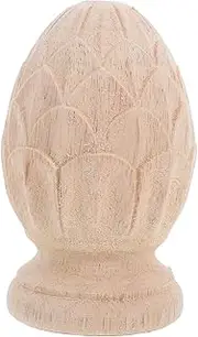 [CLISPEED] Pineapple Carved Post Topper Luxurious European Style Wood Cap for Staircase and Column Elevates Artistic Home Decor