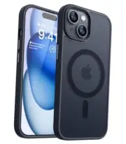 Magnetic Case for iPhone 15 Case iPhone 15 (6.1 Inch, 2 Lens) A2-Matte & Black