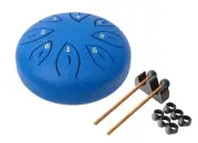 MANO PERCUSSION Blue 6" Tongue Drum. Blue.