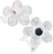 MOTHNUR Nail Art Practice Hand Nail 2 Pcs Magnetic Fake Nails Holder Beautiful Design for Home Salon