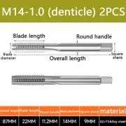 A pair M14-1.0 Hand tap set tap machine suitable for die steel aluminum
