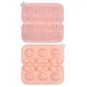 6 Grid Cute Teddy Bear Ice Cube Making Mold Splash-proof and Easy To Fall Off Cute Bear Ice Cube Tray