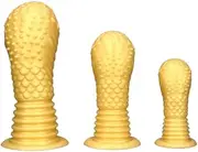 25 cm giant anal plug set with powerful suction cup, silicone anal plug for men and women sex toy(L)