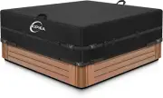 600D Outdoor Waterproof Square Hot Tub Cover Protector, Heavy Duty Polyester SPA