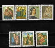 VIETNAM 1983, SERIE Ivert 420/26, PINTURAS DE RAPHAEL. MNH.