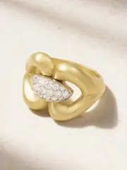 [Jenna Blake] Jenna Blake - Nautical 18-karat Gold Diamond Ring - 6 6 Gold