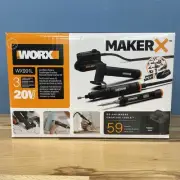 WORX WX991L 20V (3) PC MAKERX Combo: Rotary + Angle Grinder + Wood/Metal Tool-OB