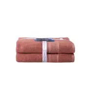 2PK Ultimate Alanya Turkish Cotton Bath Towel 550Gsm Highly Absorbant Clay