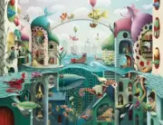 Ravensburger If Fish Could Walk 2000 Piece Jigsaw Puzzle