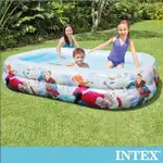 無彩盒出清商品花色圖案隨機【INTEX】冰雪奇緣ELSA-長型游泳池262X175X56CM(770L) 6歲+ 戲水池