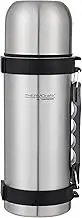 Thermos Thermocafe Stainless Steel Vacuum Insulated Flask, 1 Litre Capacity