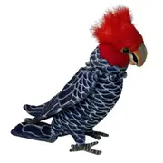 [Hansa] Poseable Gang Gang Cockatoo Plush Toy 24cm