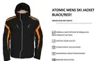 ATOMIC WINTER SKI JACKET BLACK/ORANGE