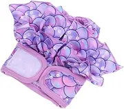 FONDOTIN Female Dog Nappy Absorbent Comfortable Washable Dog Diaper for Heat Incontinence Soft Pet Sanitary Pants Mermaid