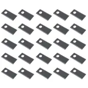Set of (25) 6616924 Double Edge Flat Disc Mower Blades Fits PZ Zweegers Models