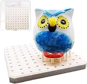 Ceramic Kiln Firing Pad - Reusable Fireproof Kiln Shelf Pad | Multi-Hole Refractory Clay Firing With 60 Supporting Nails, High-Fireproof Multi Hole Kiln Firing Mat For Ceramics And Glass Art