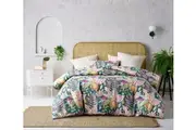 Carmila Linen Cotton Printed Quilt Cover Set - Queen