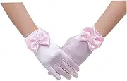 [LIFKOME] Elegant Lace Flower Girl Gloves Women's Mesh Gloves Short Wrist for Special Occasions