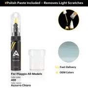 Touch Up Paint For Piaggio All Models 400 Azzurro Chiaro With Polish Paste