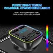 Bluetooth 5.0 Radio Car Kit Wireless FM Transmitter Dual USB Charger MP3 Player