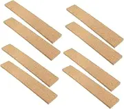 Natural Cork Bulletin Bars 8pcs Memo Board Strip Non-Slip Surface Office Home Wall Decor