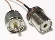 RG316 UHF Male PL259 to UHF Female Bulkhead SO239 3 FT Extend Pigtail Cable USA