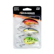 Bomber Model A 3-Piece Crankbait Variety Pack Bass & Walleye Fishing Hard Lures