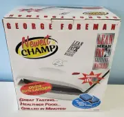 George Foreman Grill Champ Nonstick Electric GR11WSP3 Indoor Cookware NEW