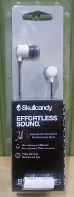 Skullcandy Jib Earbuds with Microphone - White/Black *Brand New*