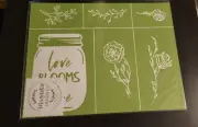 Magnolia Design Co 8X11 RETIRED Love Blooms Here SILK SCREEN Stencil