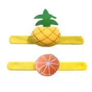Wrist Sewing Pincushions Chubby-fruit with Elastic Wrist Belt Slap Bracelets
