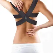 (Medium) - Posture Corrector - Fully Adjustable Breathable Clavicle Chest Back Support Brace which Improves Posture & Provide Lumbar Support Back Pain Relief - Perfect for Men & Women - Various Sizes