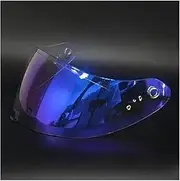 for EXO-R420 Helmet Visor Shield Lens Motorcycle Accessories Full Face Helmet Flip Up Face Visor Lens(A-Blue)