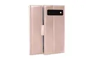 ZUSLAB Pixel 7a Case Hanman Leather Wallet Card Cover for Google (2023) - Rose Gold