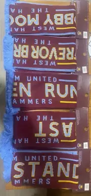 WEST HAM UTD FAREWELL BOLEYN - Complete End Limited Scarf Set - Collectors Item!