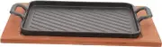Gogogmee 1Set Nonstick Barbecue Grill Pan Thick Iron Griddle Frying Pan for Stove Top Cooking for Camping and Family Gatherings for Teppanyaki and Various Foods