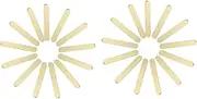 TEHAUX 2sets Smooth Wide Popsicle Stick Ice Cream Stick for DIY Craft Baking Cake Supplies Non-Toxic 20pcs*2